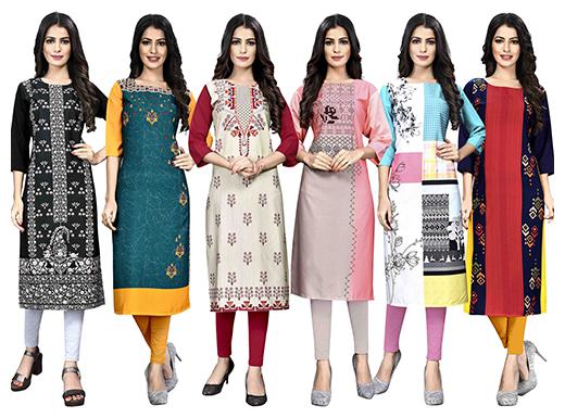 

1 Stop Fashion Women Multi Printed Straight Kurta