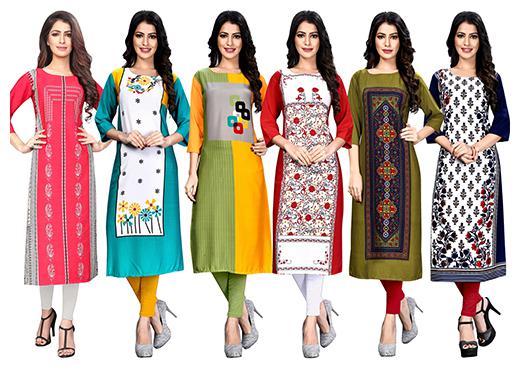 

1 Stop Fashion Women Multi Printed Straight Kurta