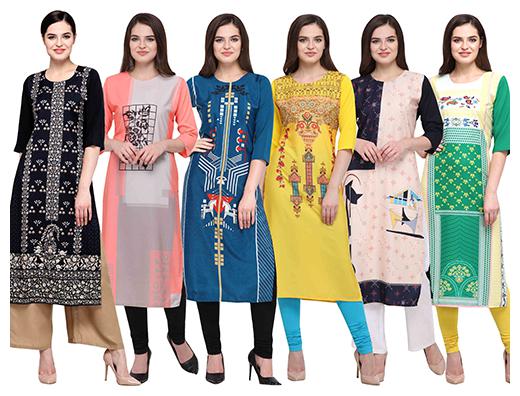 

1 Stop Fashion Women Multi Printed Straight Kurta