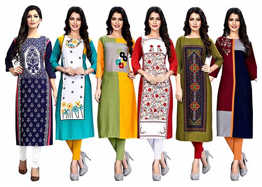

1 Stop Fashion Women Multi Printed Straight Kurta