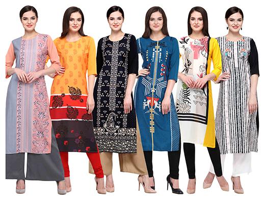 

1 Stop Fashion Women Multi Printed Straight Kurta