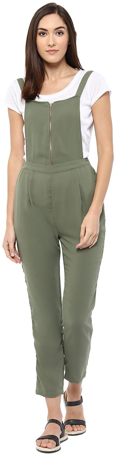 

109 F Solid Jumpsuit - Green