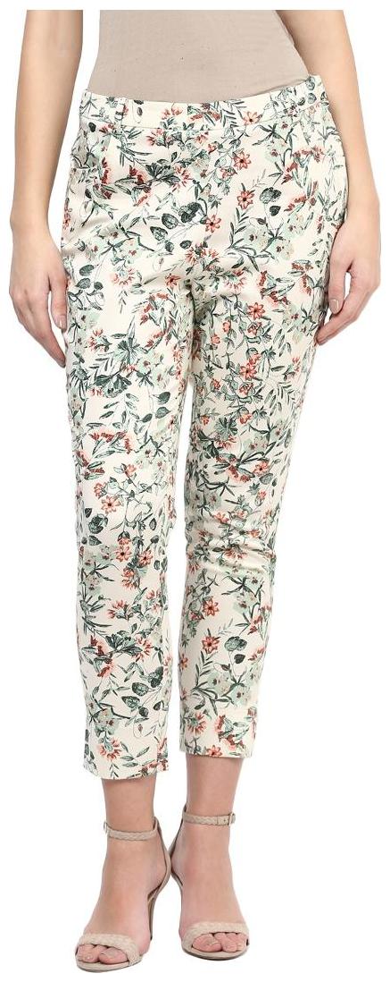 

109 F Green Print Trouser