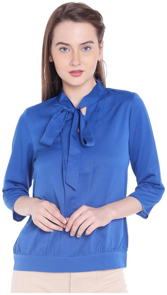 109°F Women Blue Straight fit Regular pants