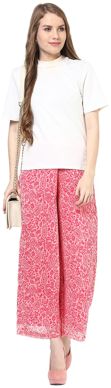 

109 F Multi Printed Flared Palazzo