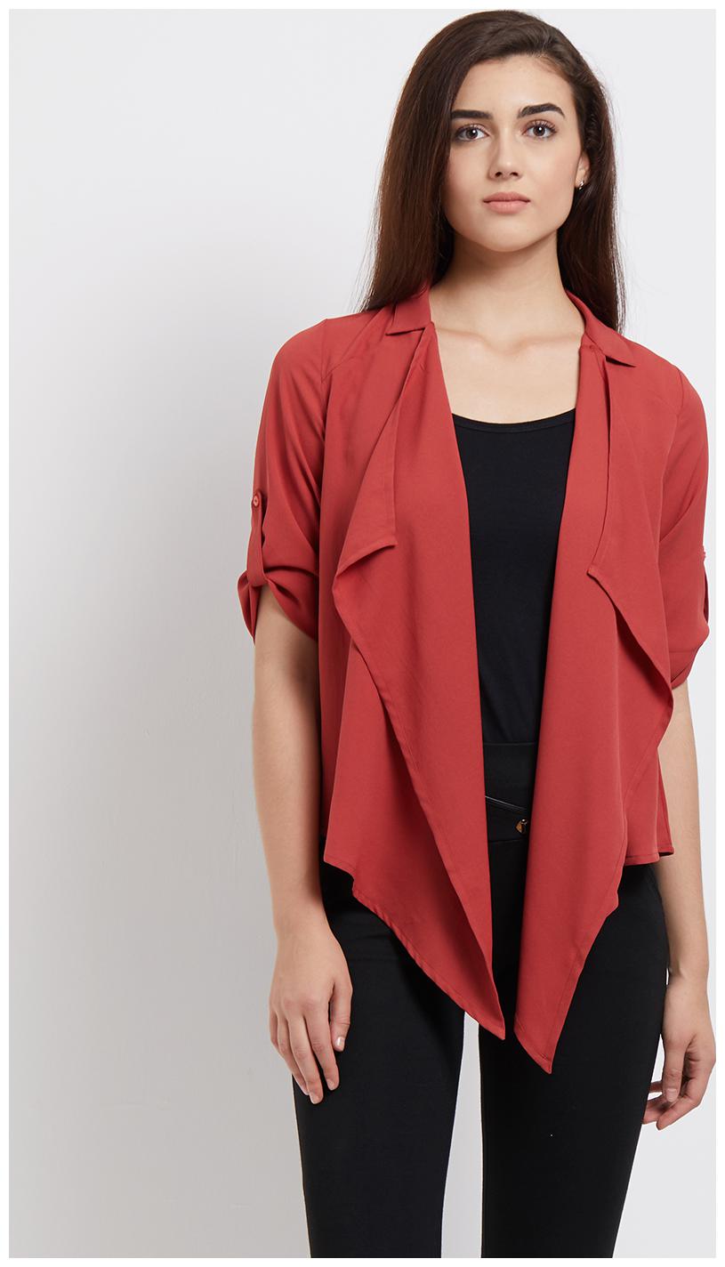 

109 F Rust Solid Shrug