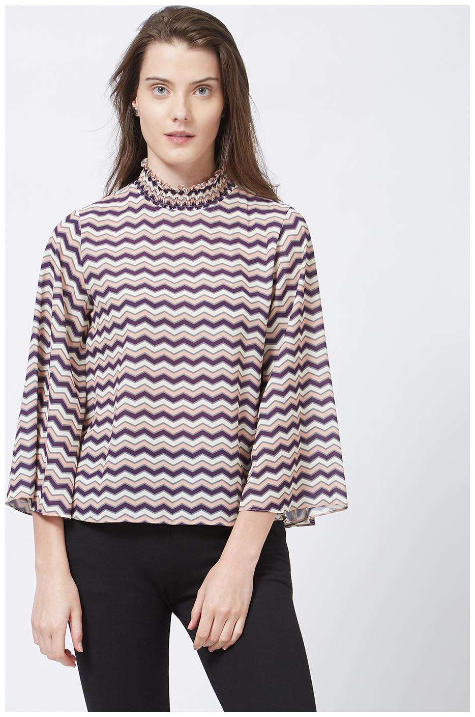 

109 F Women Striped Regular top - Multi