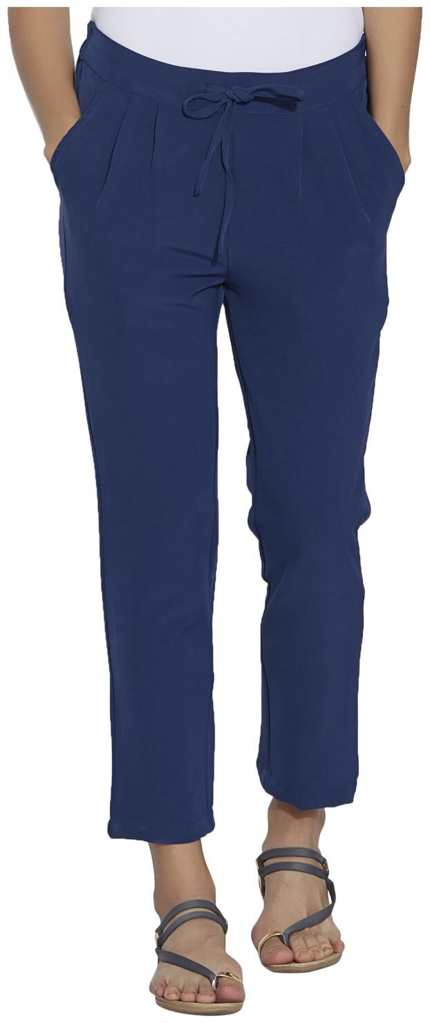 

109 F Women Navy Regular fit Regular pants