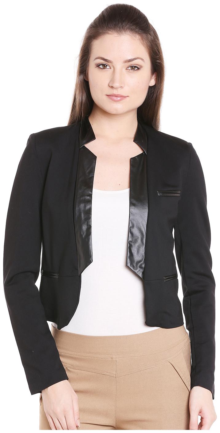 

109 F Women Black Solid Bomber