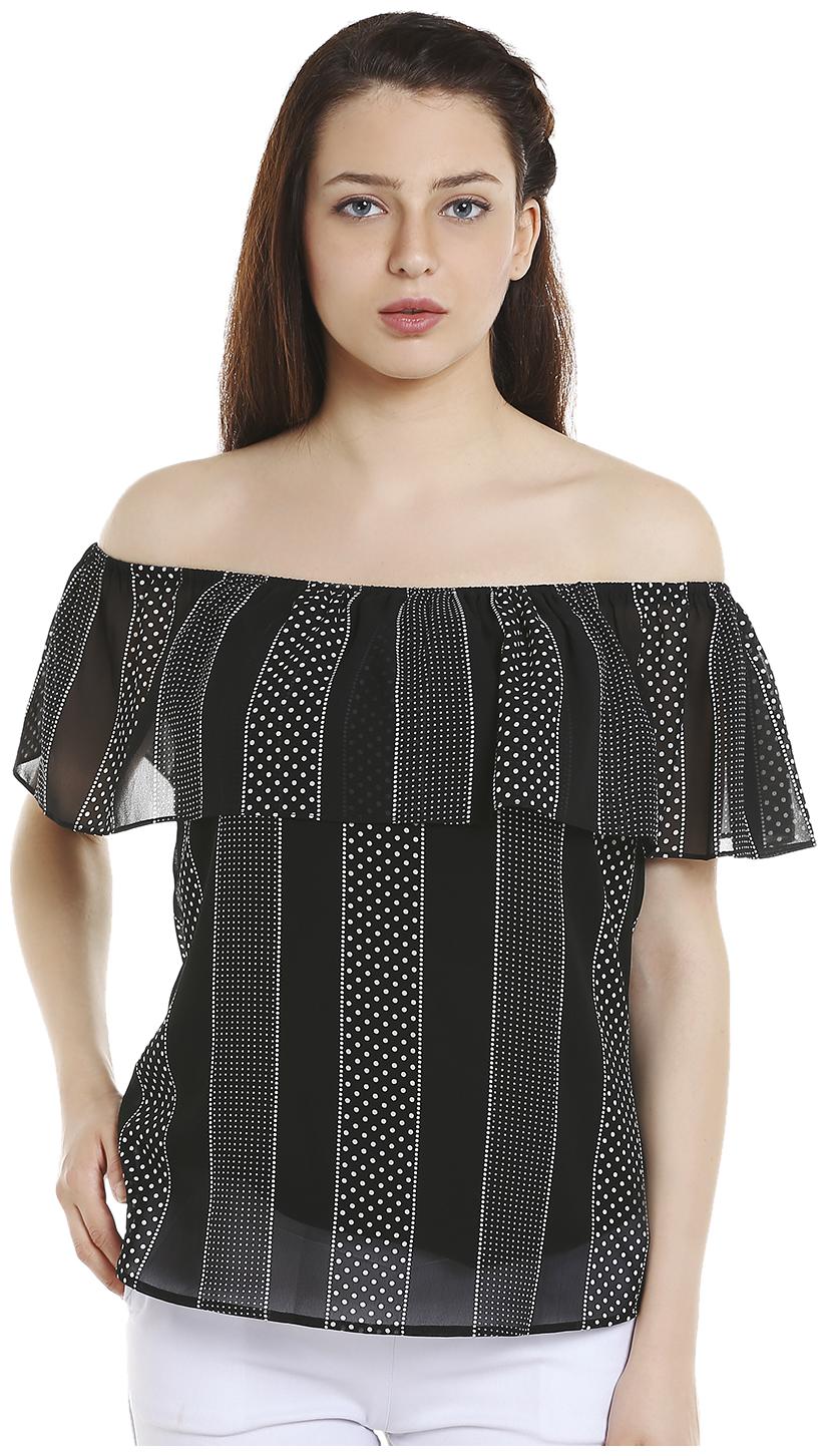 

109 F Off Shoulder Front Layer Top L Size