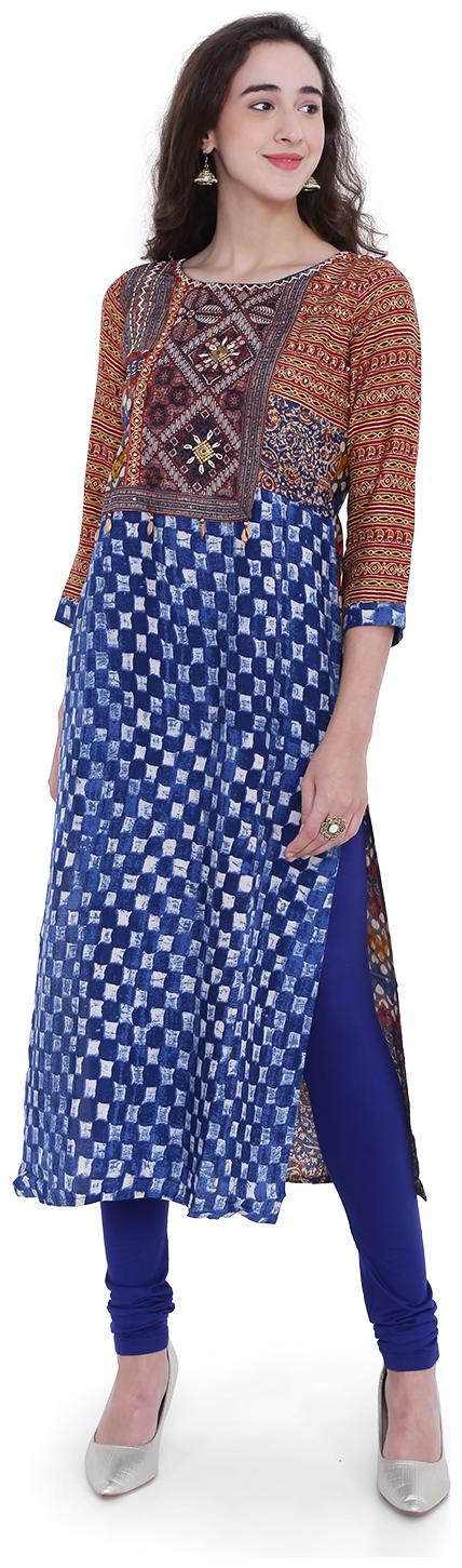

18 Fire Women Multi Printed Straight Kurti