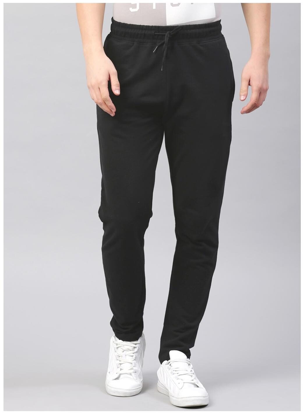 

22K Men s BLACK polyester track pants