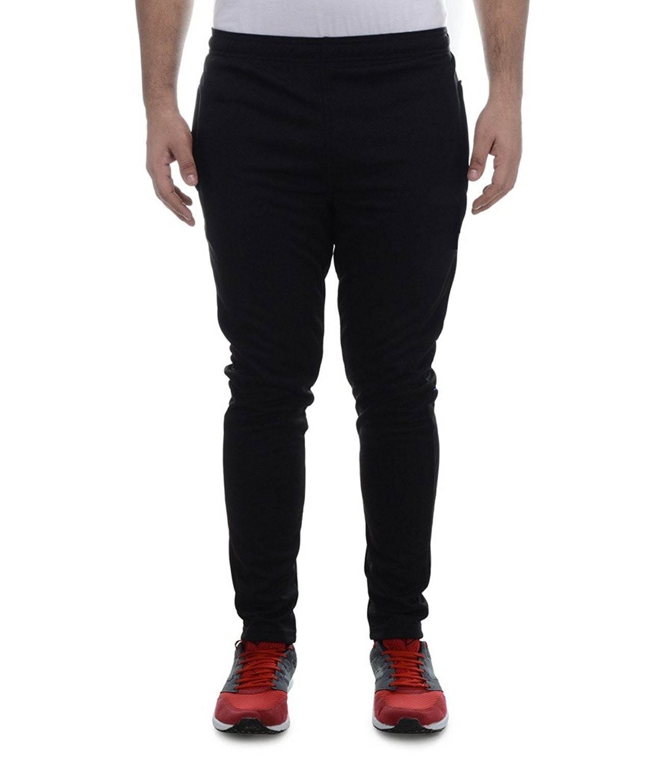 

22K Sports Black Polyester Trackpant