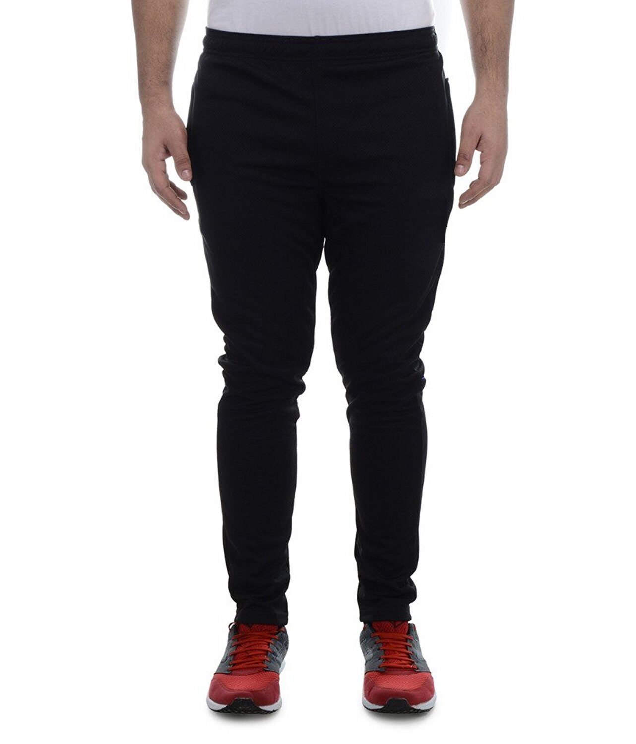 

22K Sports Black Polyester Trackpant