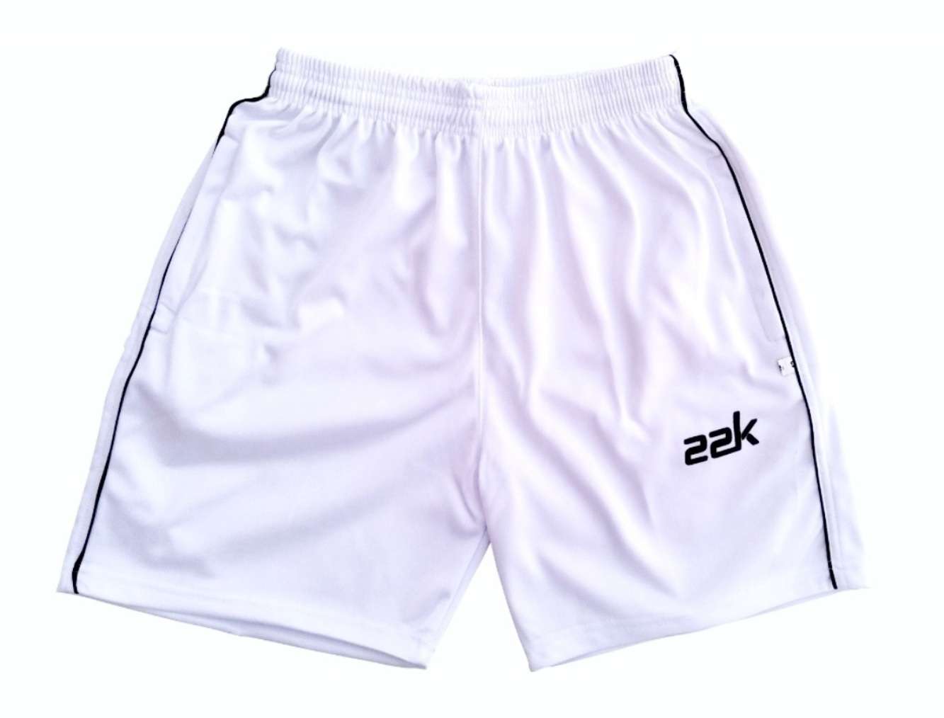 

22K White Polyester Running Sports Shorts