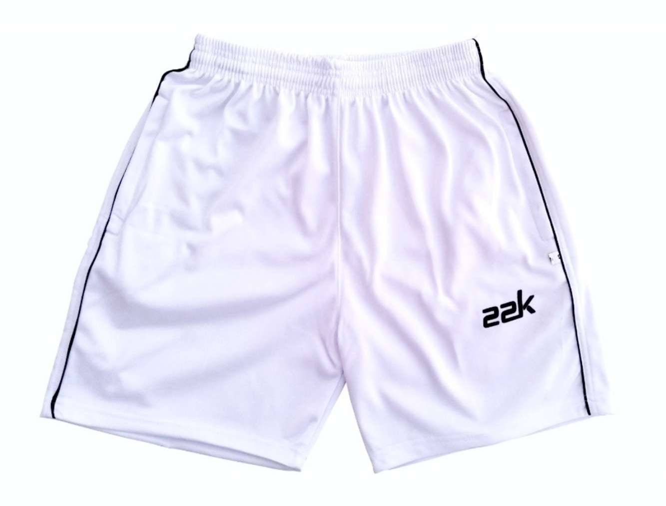

22K White Polyester Running Sports Shorts