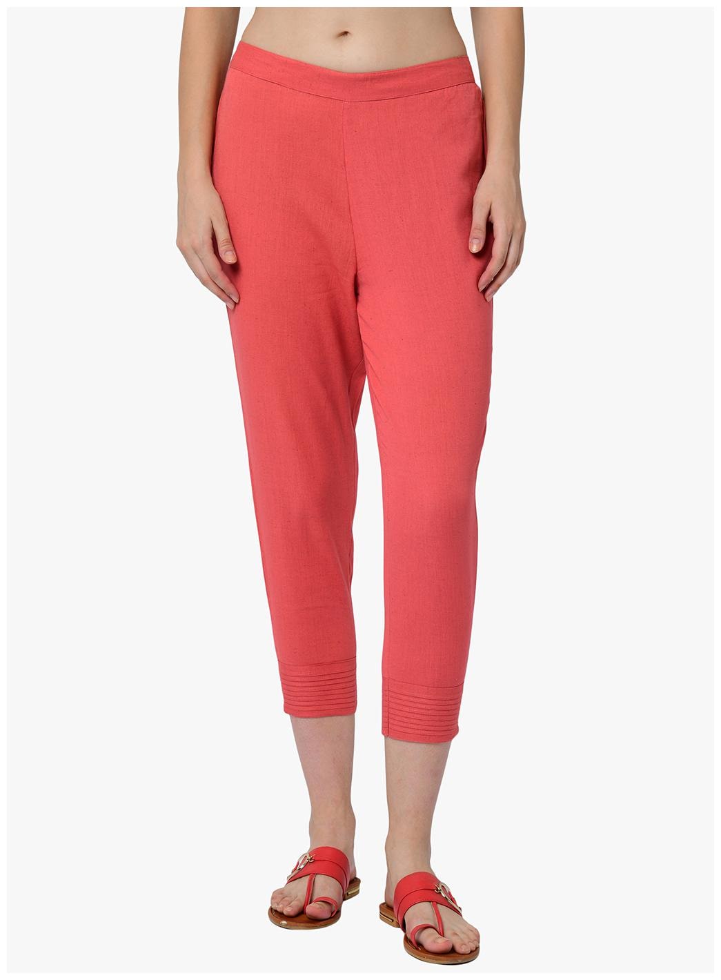 

2Bme Cotton Solid Pink Regular for women