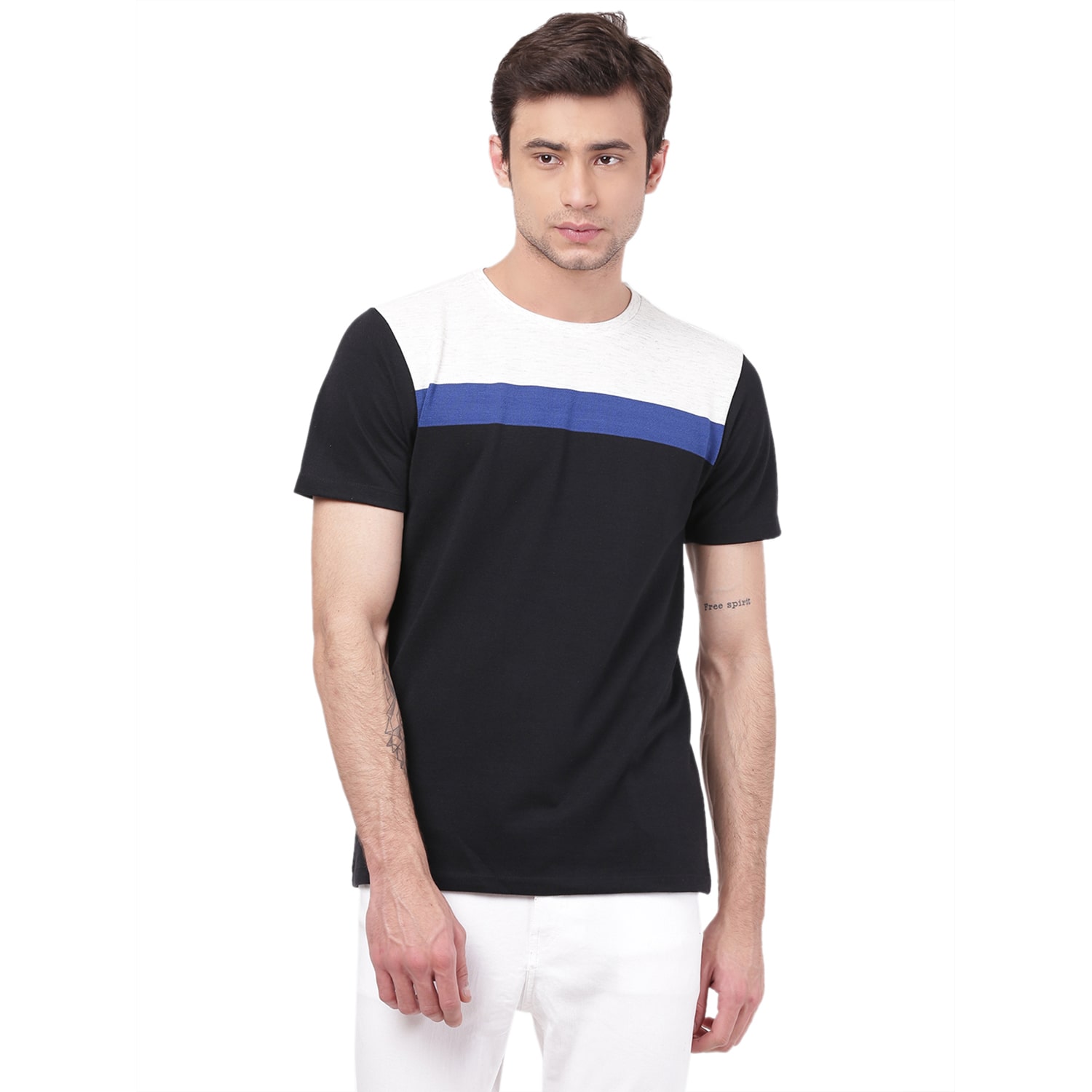 

2BMe Men Multi Regular fit Cotton Round neck T-Shirt - Pack Of 1