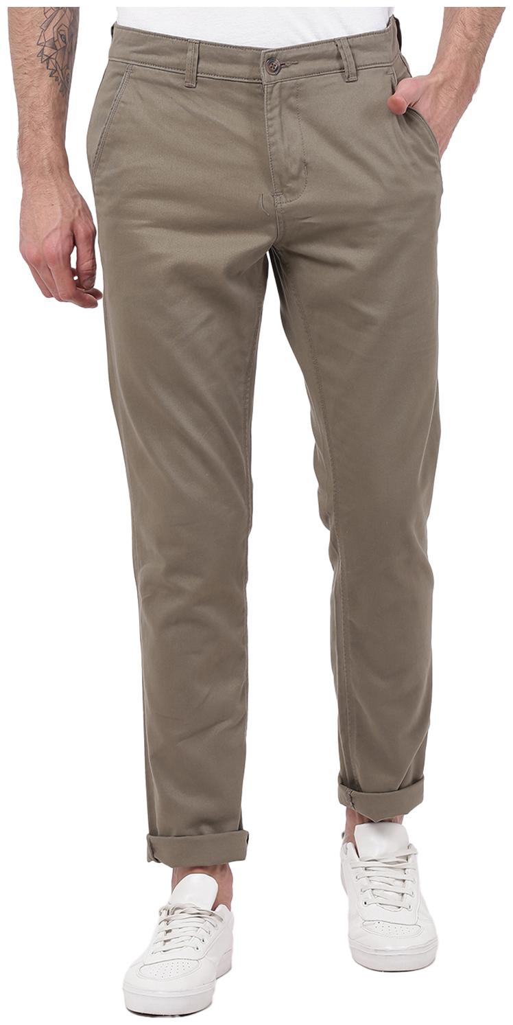

2BMe Men Brown Solid Regular fit Chinos