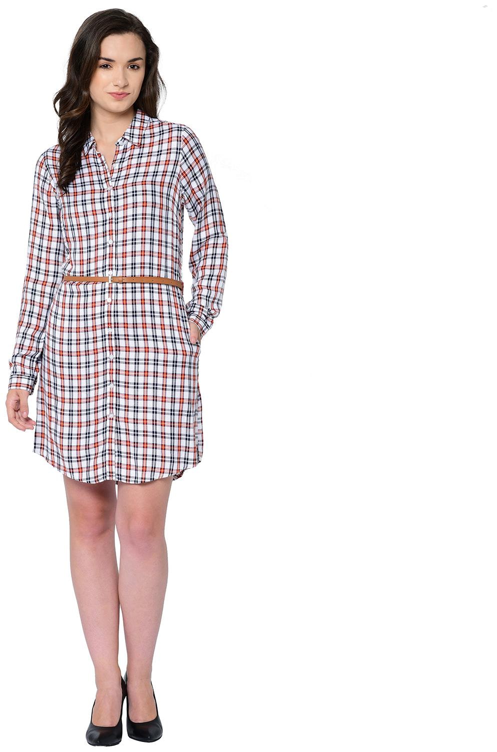 

2BMe Multi Checked Bodycon dress