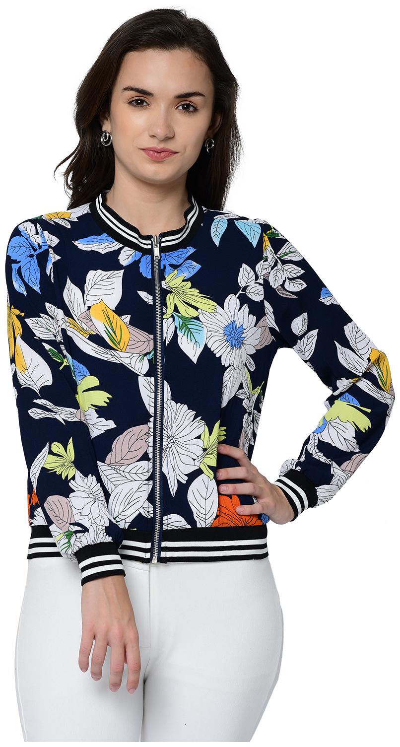 

2BMe Women Printed Regular top - Blue
