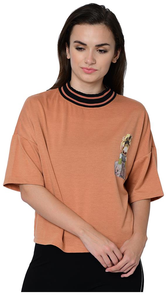 

2BMe Women Solid Sweatshirt - Pink