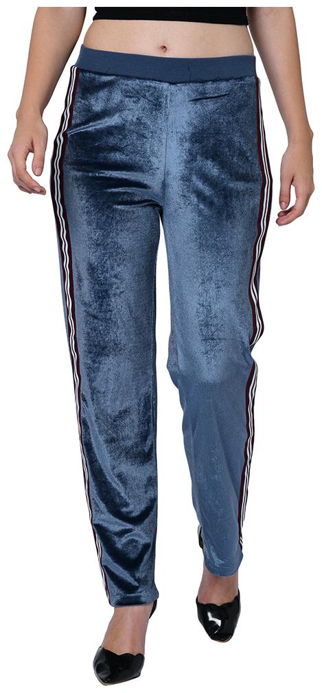 

2BMe Women Regular fit Polyester Solid Track pants - Blue