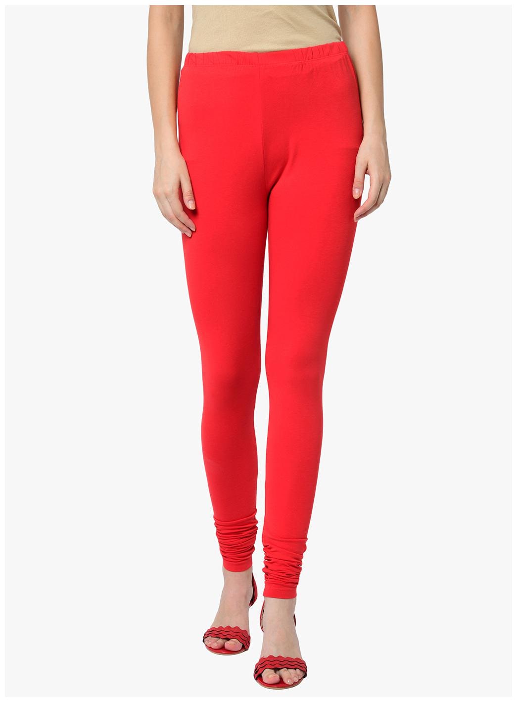 

2BMe Cotton Churidar - Red