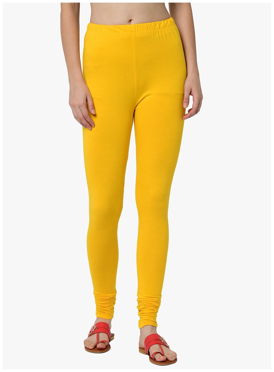 

2BMe Cotton Churidar - Yellow
