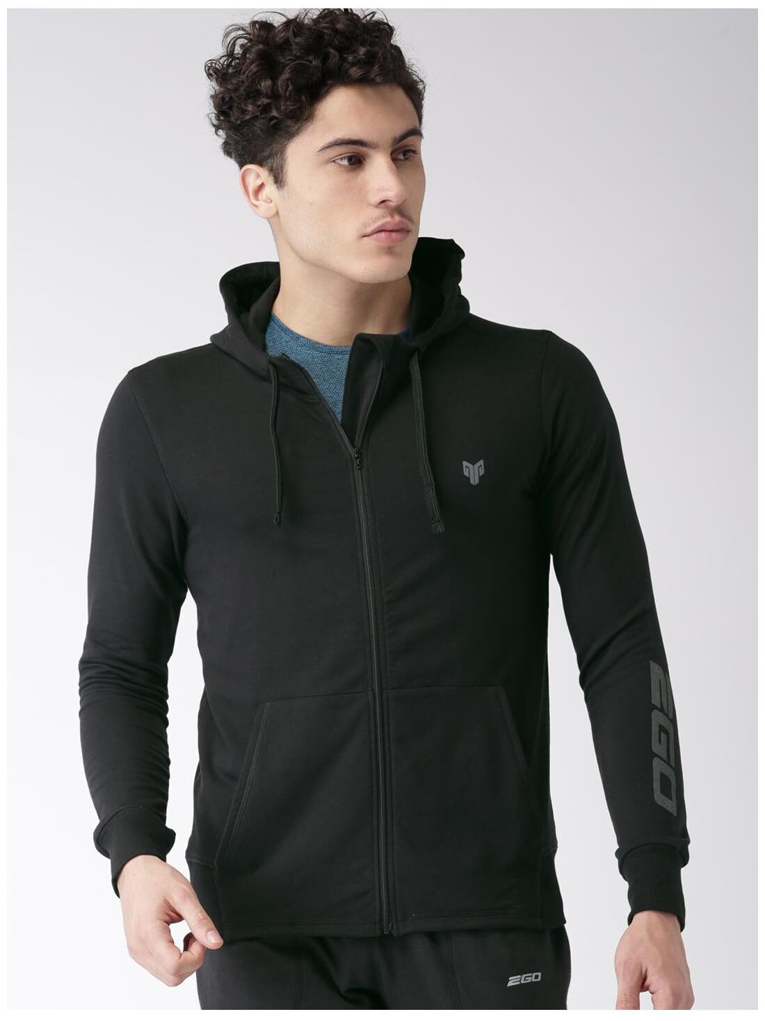 

2GO Men Cotton Jacket - Black