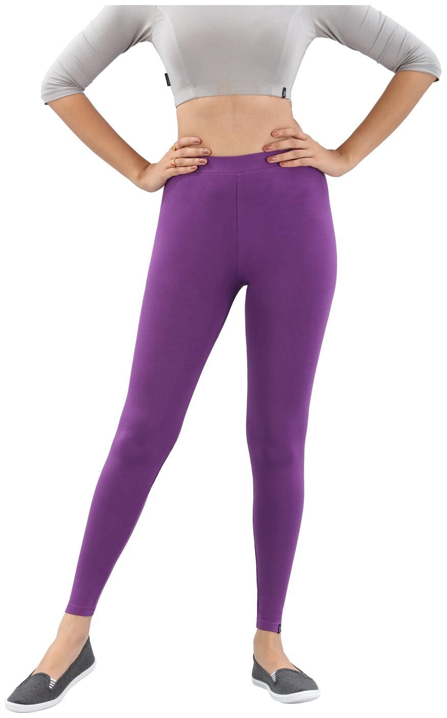 

469 Women Viscose Leggings -Purple