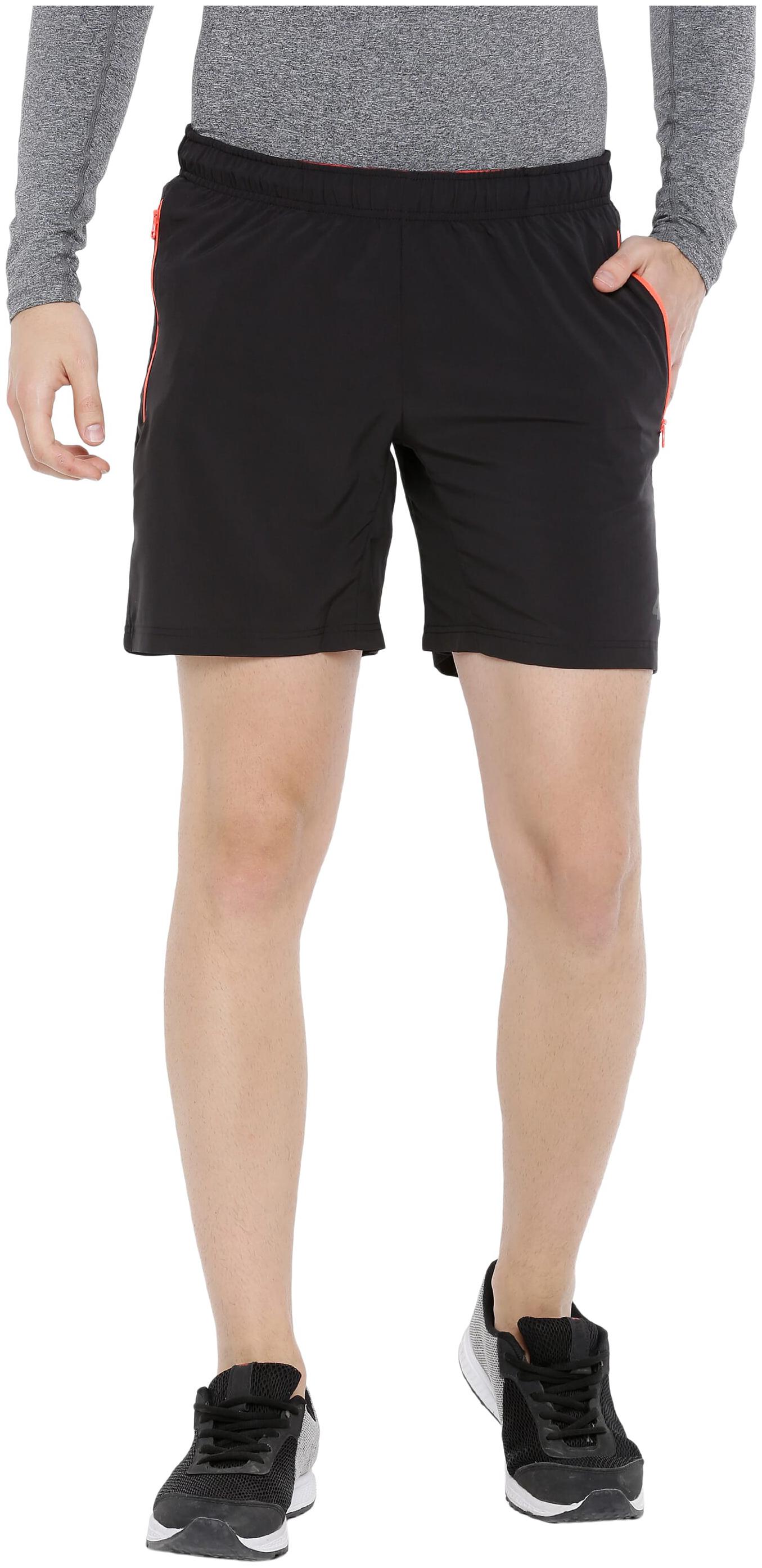 

4F Polyester Shorts For Men (Black)