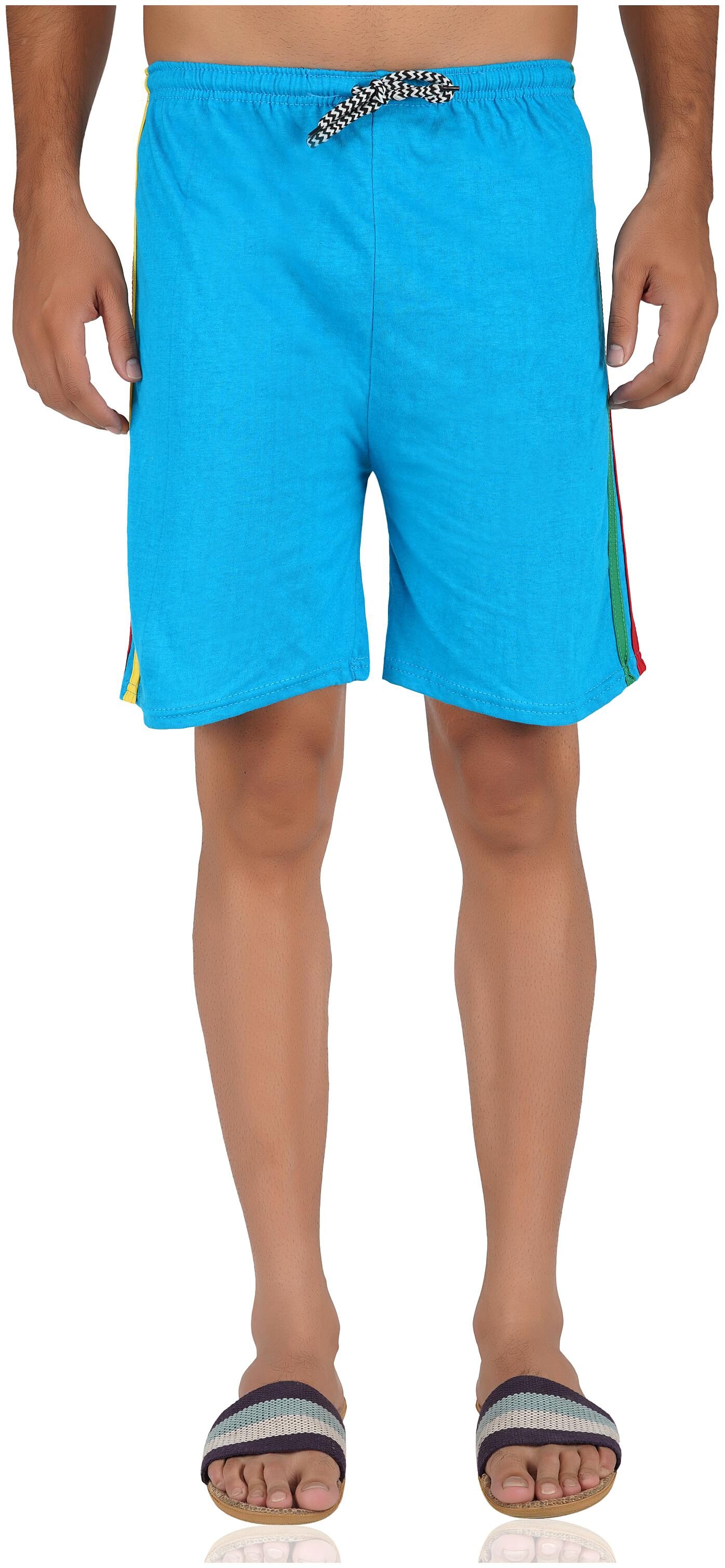 

92ELMNTS Men Blue Regular Fit Regular Shorts