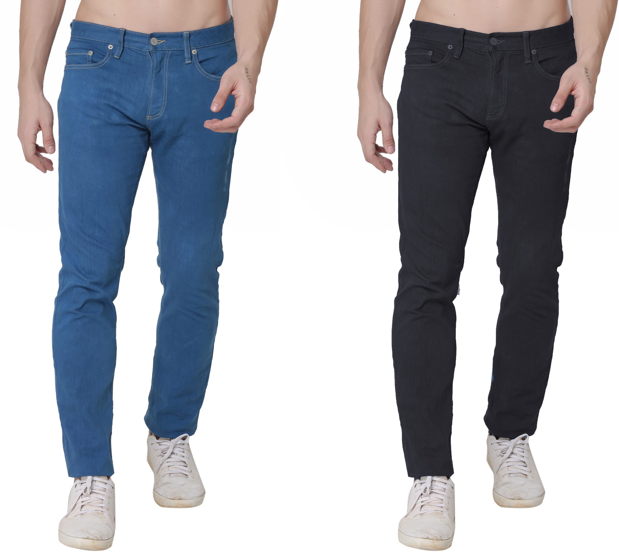 

92Elmnts Men Regular Fit Jeans (Assorted) - Combo of 2
