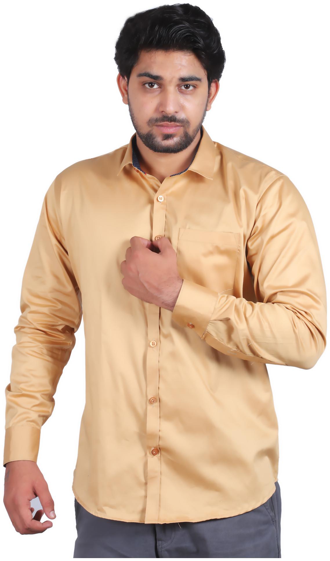 

A ForeAN Men Regular fit Formal Shirt - Beige