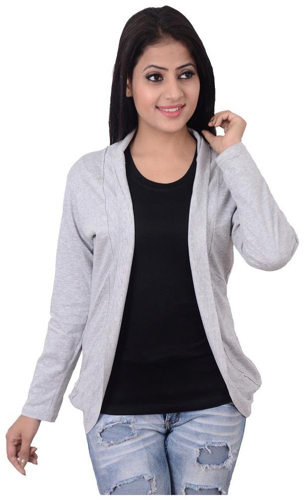 

A G FASHION Women Shrug - Grey