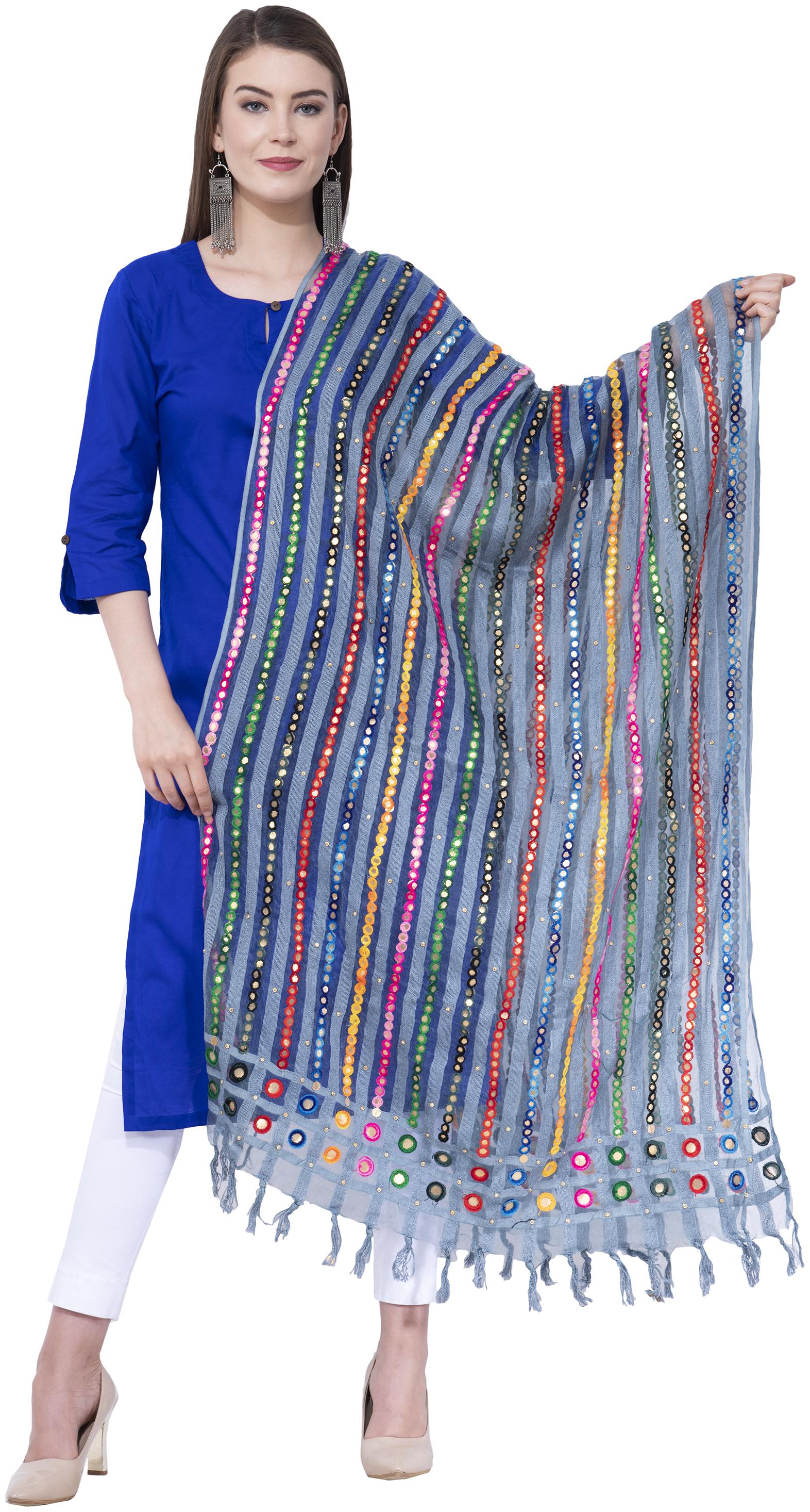 

A R SILK Blended Mix Match Multi Dupatta