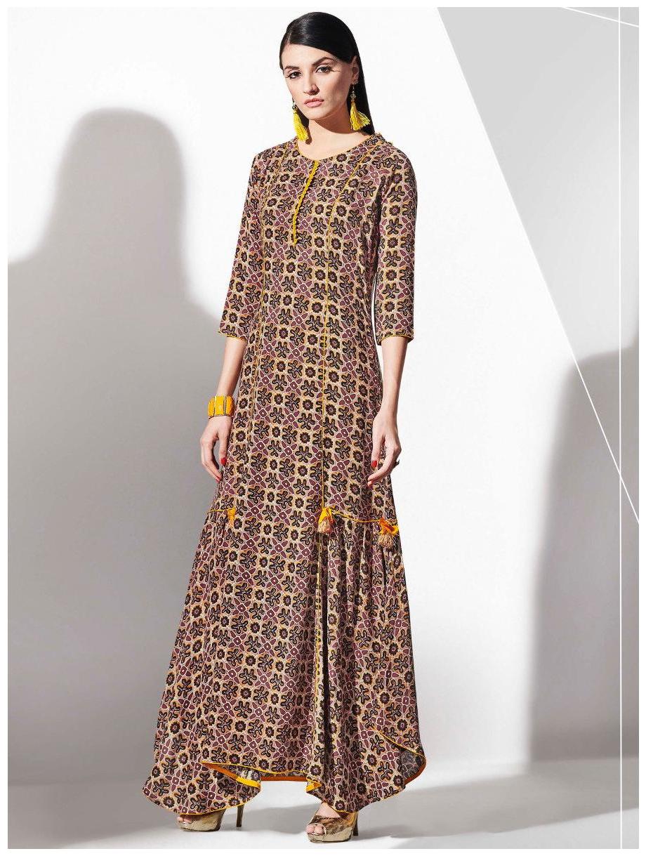 long gown style kurti