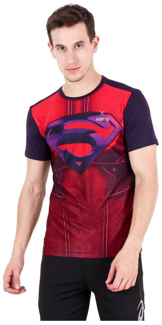 

AARMY FIT Men Maroon Slim fit Polyester Round neck T-Shirt - Pack Of 1