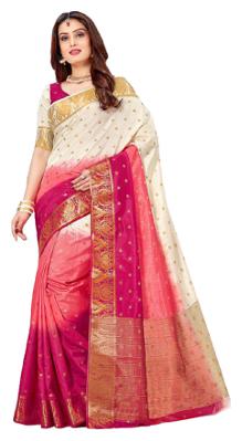 

Aarti Apparels Women s Designer Bollywood Kanjivaram Silk Saree Sairat3-1001 Multicolor