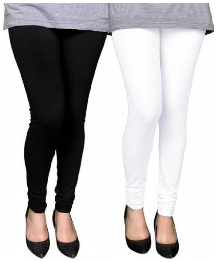 

Aaru Collection Cotton Lycra Churidar Legging (White Black)