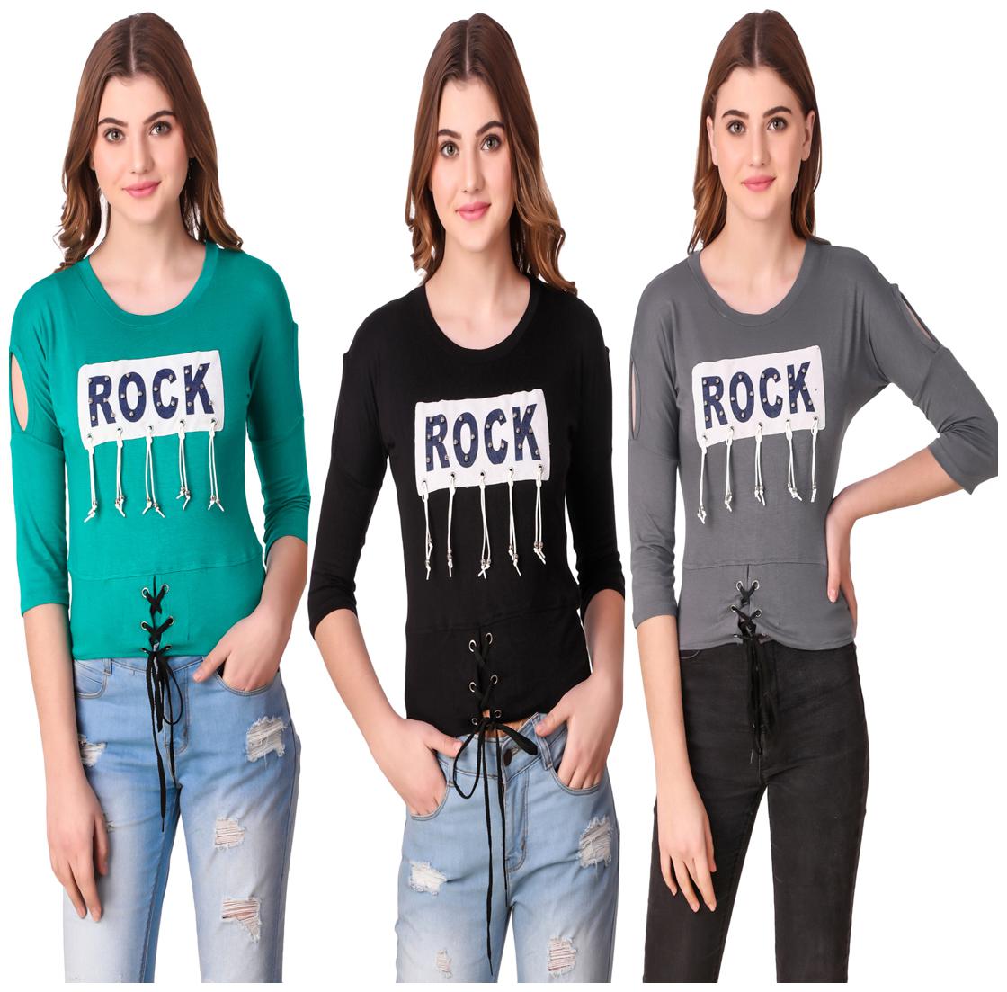 

AARYA WORLD Women Printed Regular top - Multi