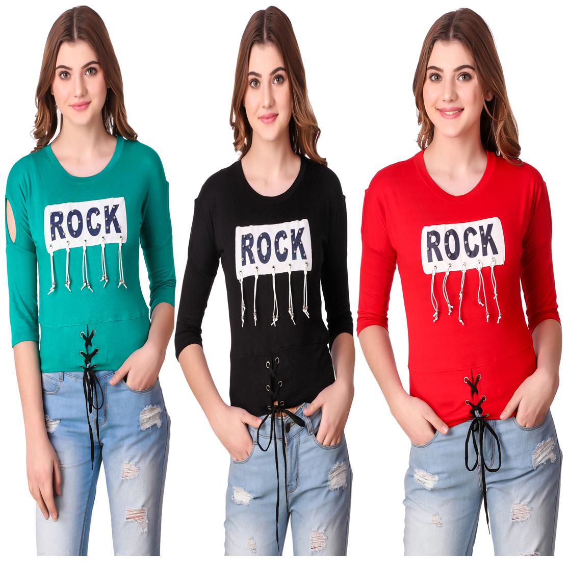 

AARYA WORLD Women Printed Regular top - Multi