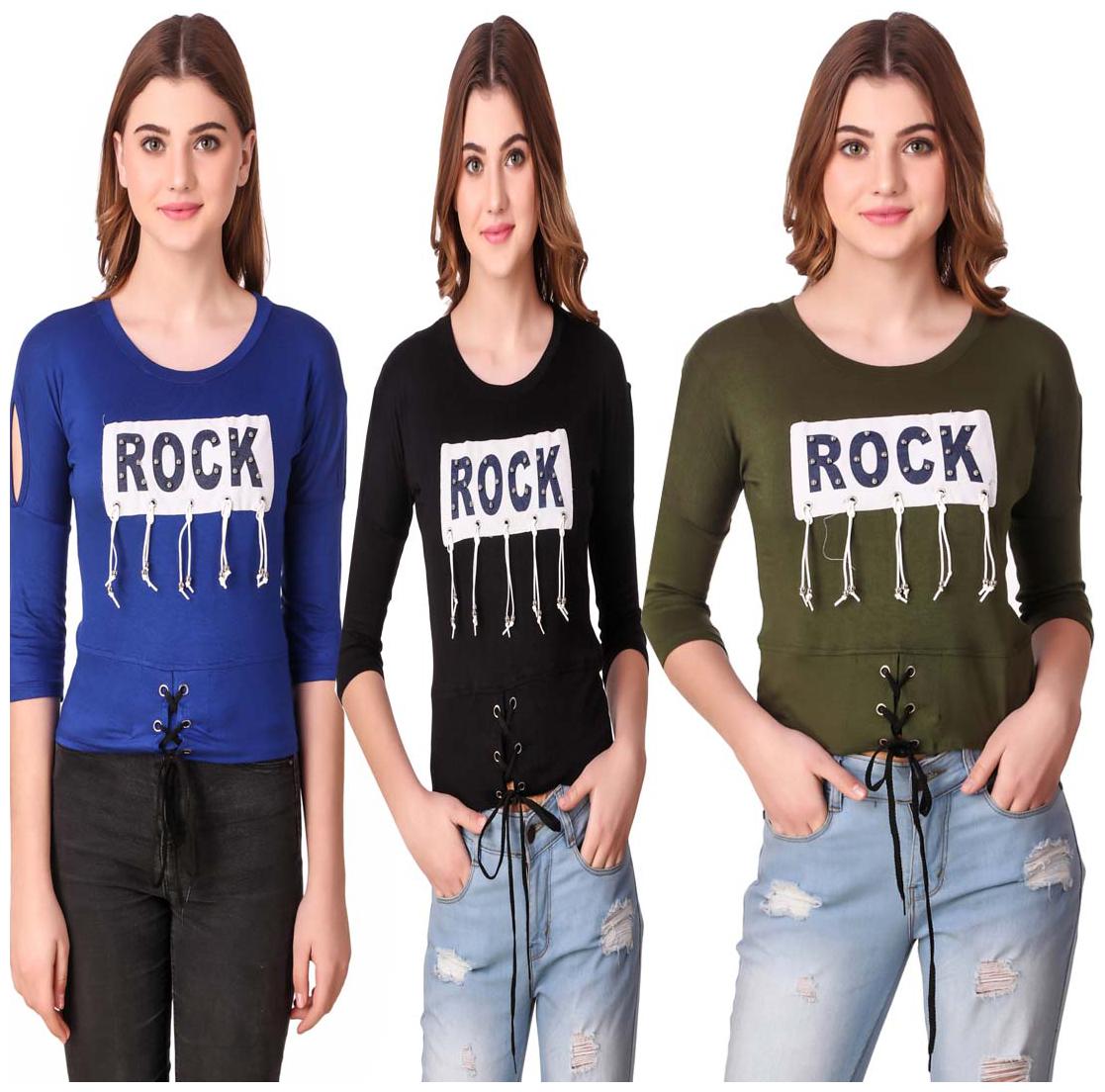 

AARYA WORLD Women Printed Regular top - Multi