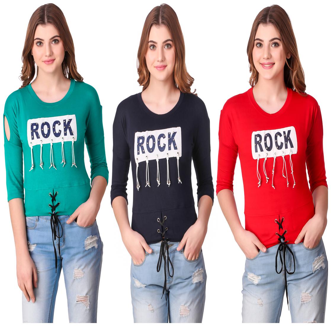 

AARYA WORLD Women Printed Regular top - Multi