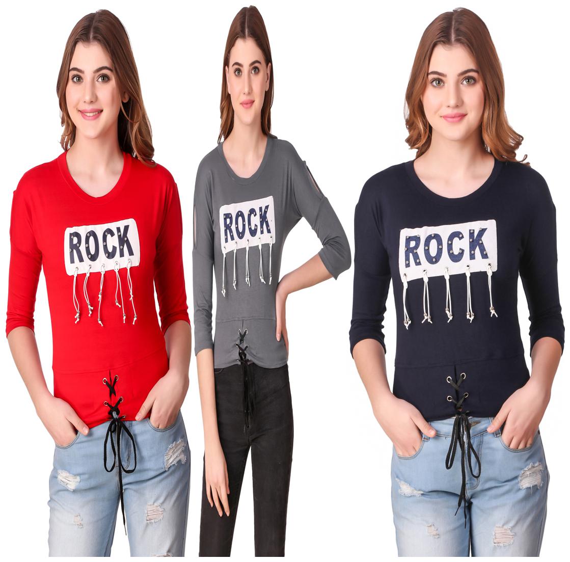 

AARYA WORLD Women Printed Regular top - Multi