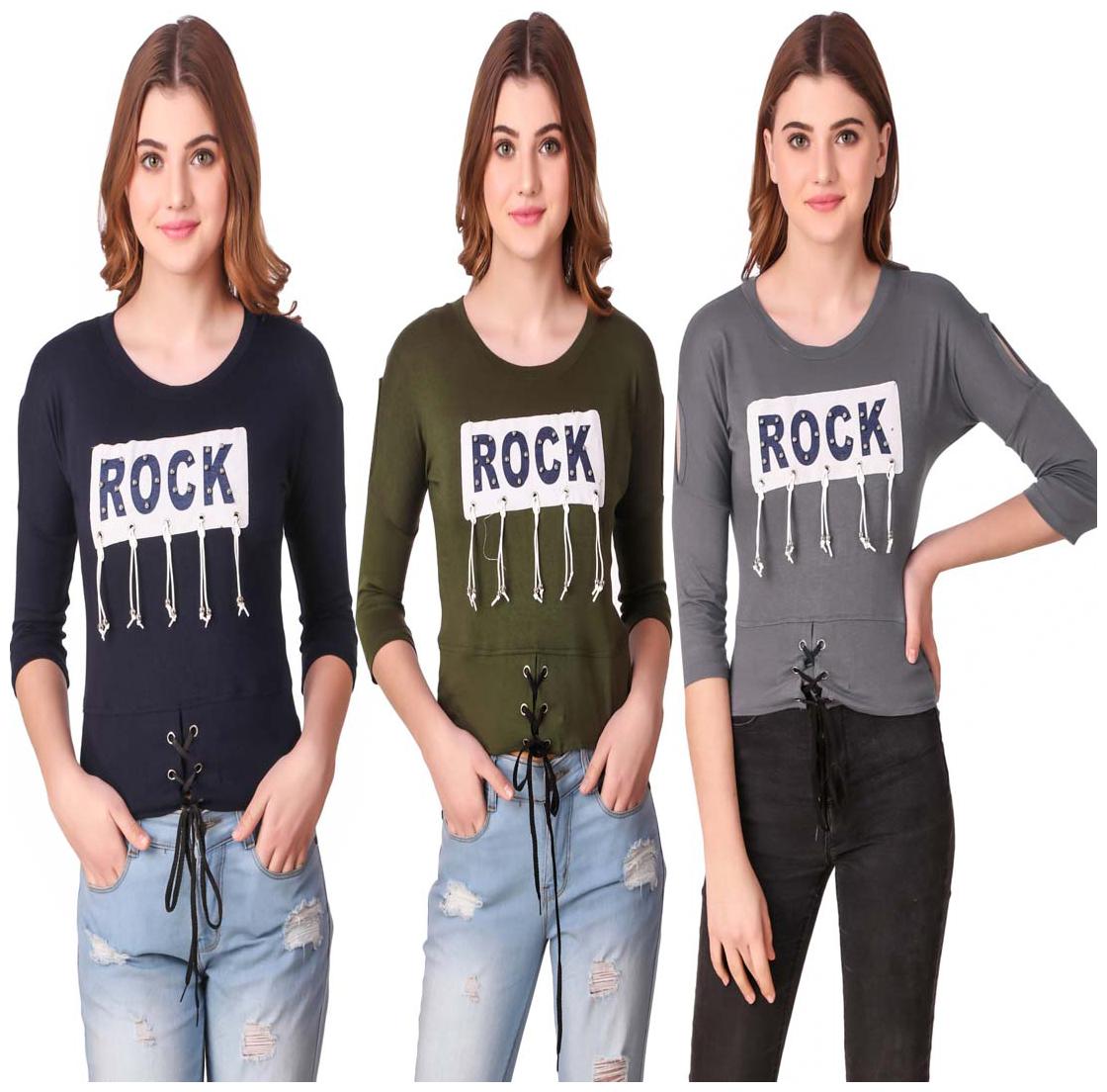 

AARYA WORLD Women Printed Regular top - Multi