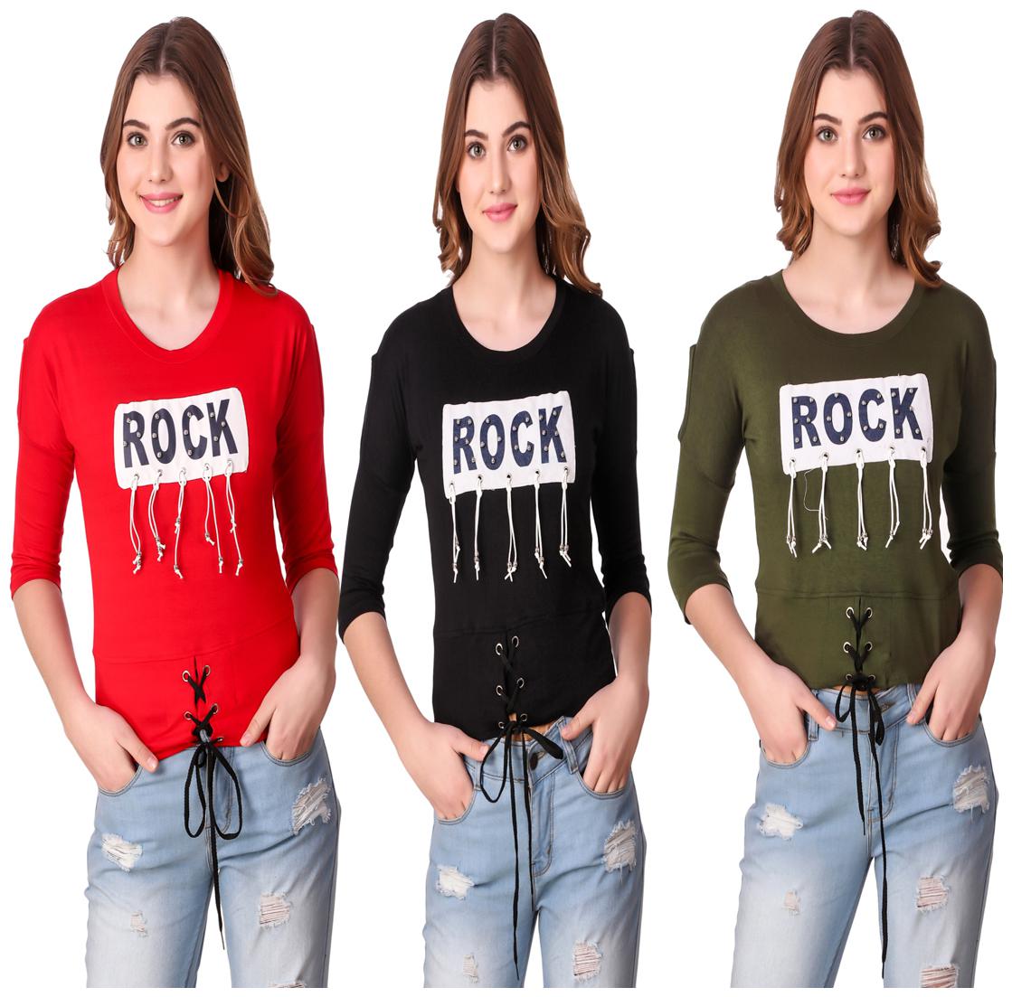 

AARYA WORLD Women Printed Regular top - Multi