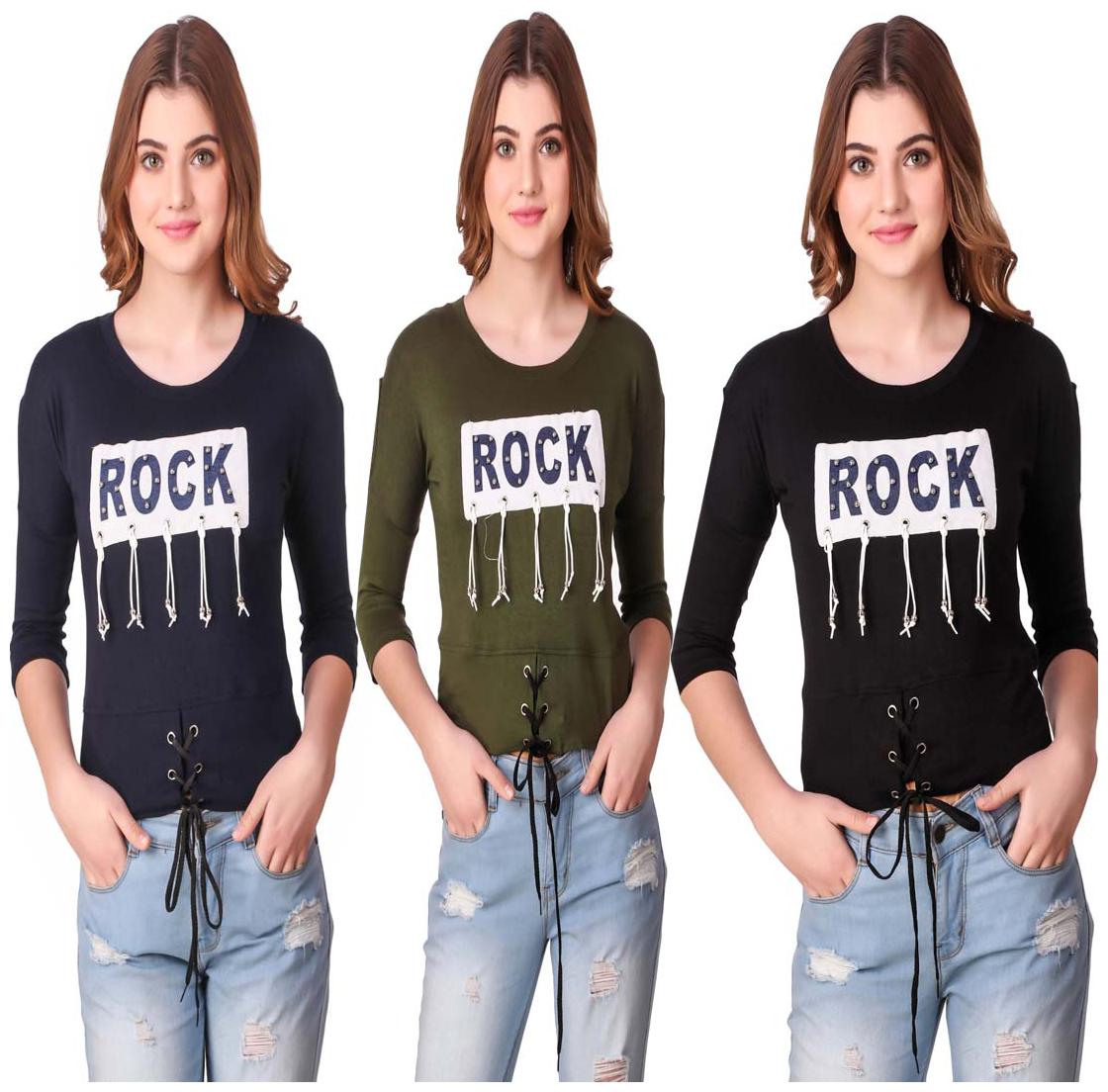 

AARYA WORLD Women Printed Regular top - Multi