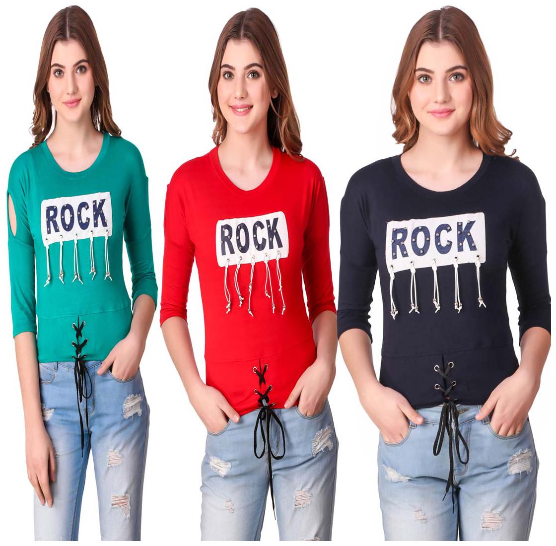 

AARYA WORLD Women Printed Regular top - Multi